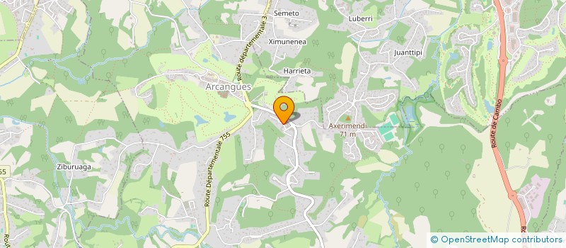 localisation de l'entreprise ROMAN GIGNON TRAVAUX PUBLICS  ARCANGUES