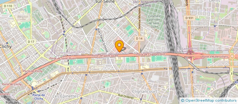 localisation de l'entreprise ROMAN GOLD à SAINT-OUEN-SUR-SEINE