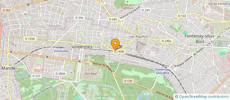 localisation de l'entreprise ROMANA à VINCENNES