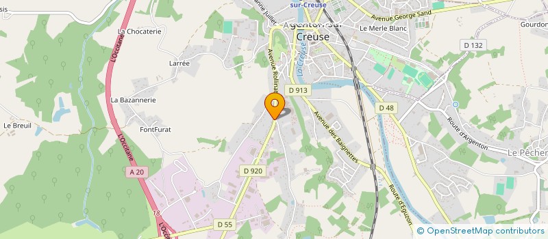 localisation de l'entreprise ROMANA à ARGENTON-SUR-CREUSE