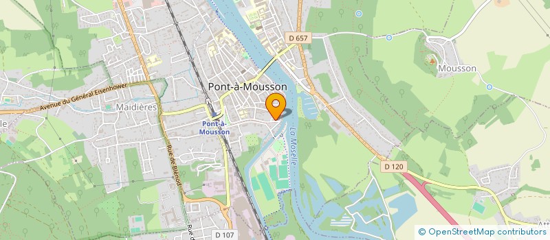 localisation de l'entreprise ROMANA  PONT-A-MOUSSON