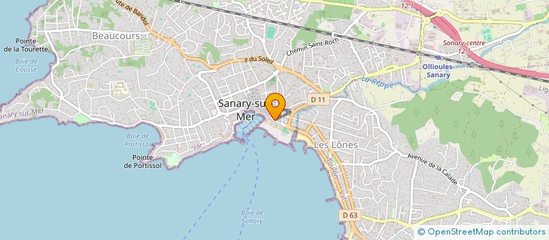 localisation de l'entreprise ROMANAE à SANARY-SUR-MER
