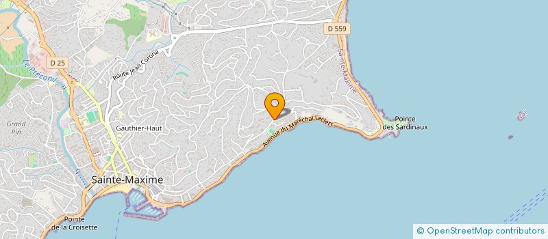 localisation de l'entreprise ROMANAIS à SAINTE-MAXIME