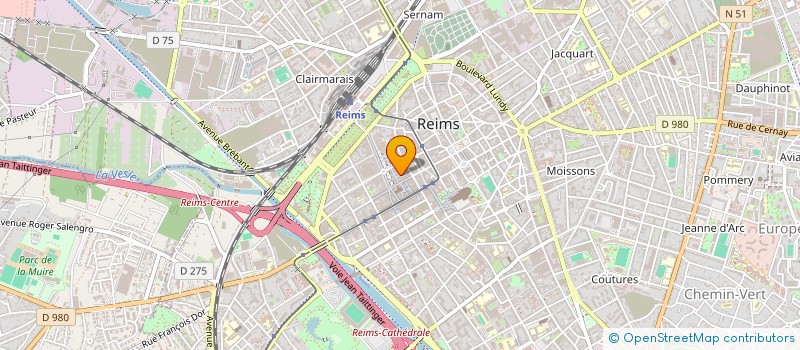 localisation de l'entreprise ROMANCE à REIMS