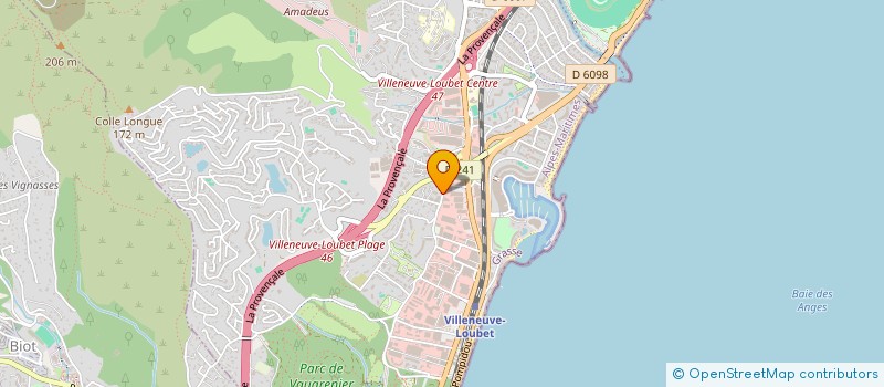 localisation de l'entreprise ROMANCE  VILLENEUVE-LOUBET