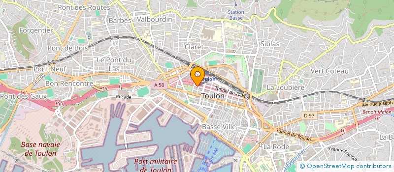localisation de l'entreprise ROMANE  TOULON