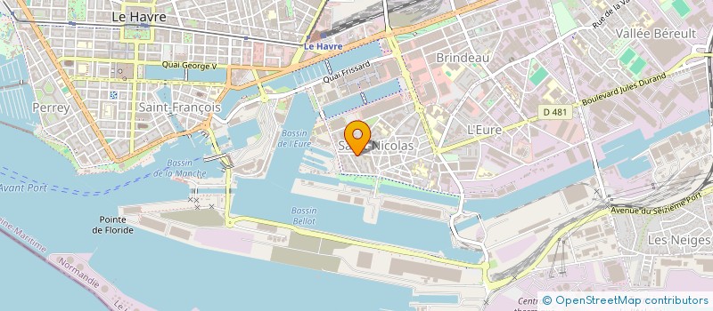 localisation de l'entreprise ROMANE à LE HAVRE