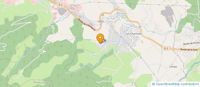 localisation de l'entreprise ROMANE  ALISSAS