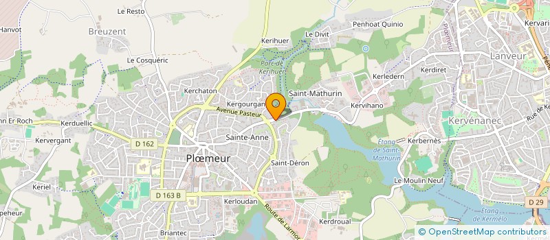 localisation de l'entreprise ROMANE à PLOEMEUR