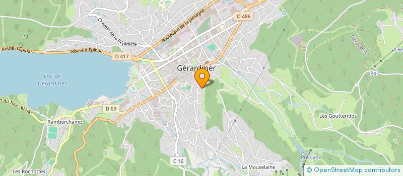 localisation de l'entreprise ROMANE  GERARDMER