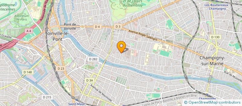 localisation de l'entreprise ROMANE STUDIO à CHAMPIGNY-SUR-MARNE