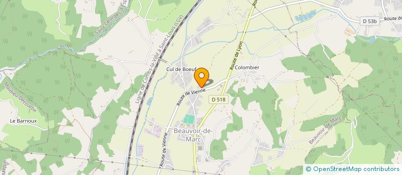 localisation de l'entreprise ROMANET FOLTZER CONCEPT INDUSTRIE à BEAUVOIR-DE-MARC