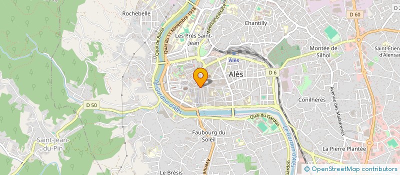 localisation de l'entreprise ROMANET SCI à ALES