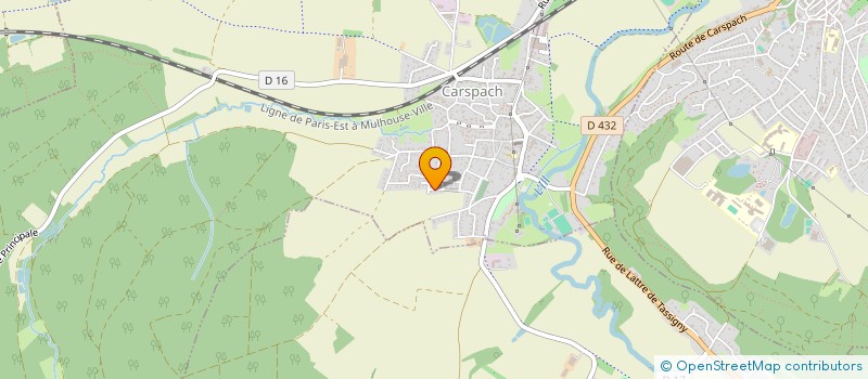 localisation de l'entreprise ROMANI INVEST SARL  CARSPACH