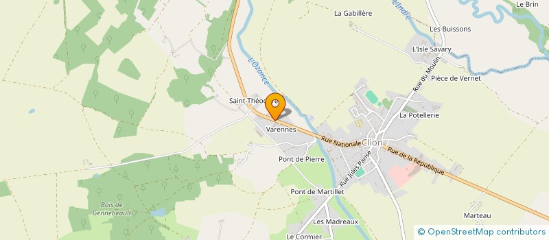 localisation de l'entreprise ROMANIO à CLION