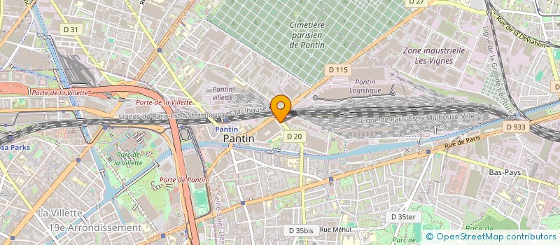 localisation de l'entreprise ROMANO à PANTIN