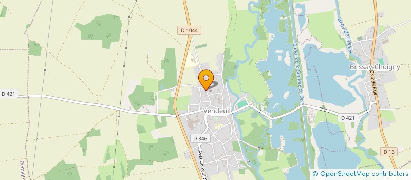 localisation de l'entreprise ROMANO TP  VENDEUIL