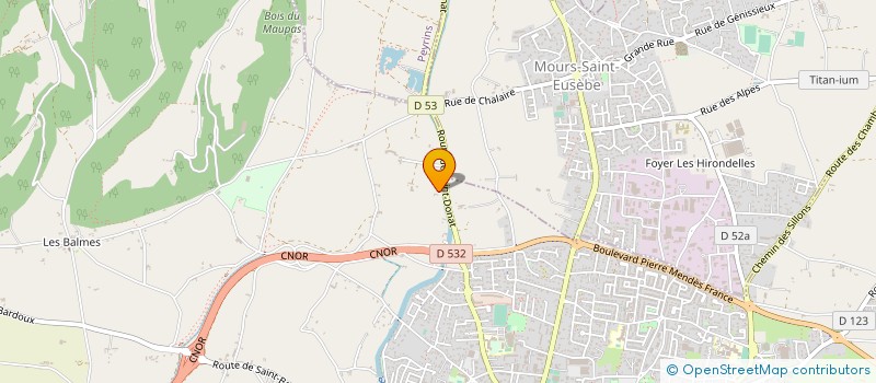 localisation de l'entreprise ROMANS  ROMANS-SUR-ISERE