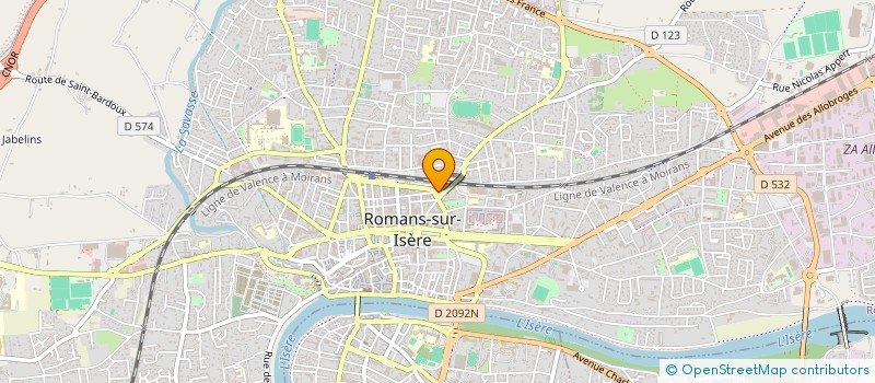 localisation de l'entreprise ROMANS NOUVEL ELAN  ROMANS-SUR-ISERE