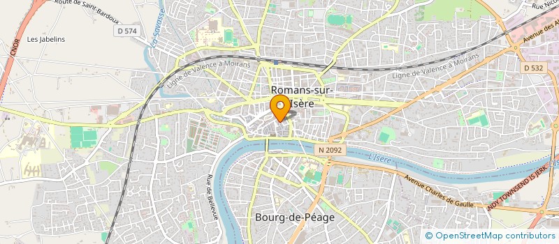 localisation de l'entreprise ROMANS PARIS à ROMANS-SUR-ISERE