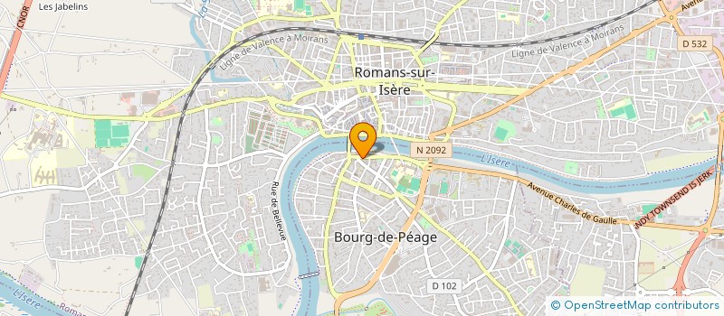 localisation de l'entreprise ROMANS TELEPHONE à BOURG-DE-PEAGE