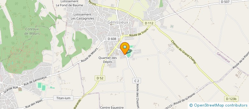 localisation de l'entreprise ROMANS TENNIS CLUB  SAINT-PAUL-LES-ROMANS