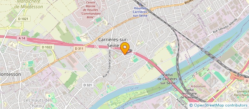 localisation de l'entreprise ROMANSYL  CARRIERES-SUR-SEINE