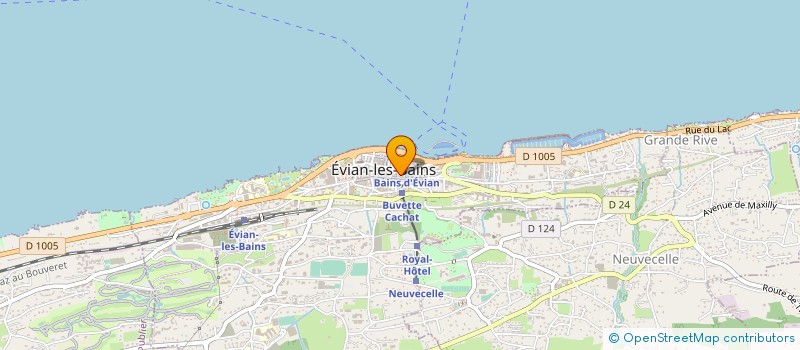 localisation de l'entreprise ROMANTADE à EVIAN-LES-BAINS