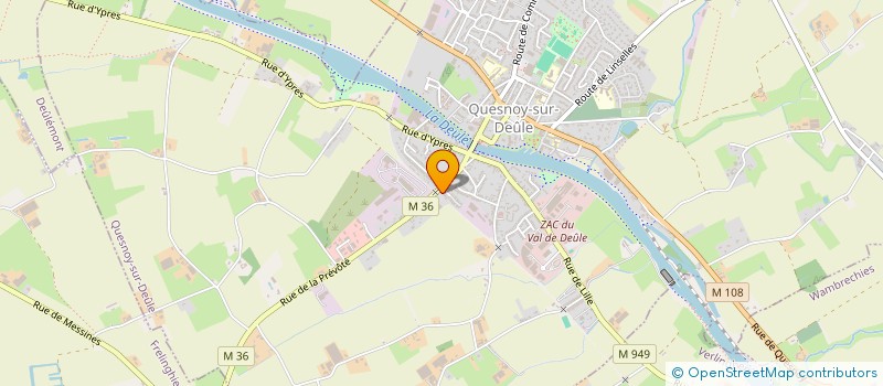 localisation de l'entreprise ROMANTIA à QUESNOY-SUR-DEULE