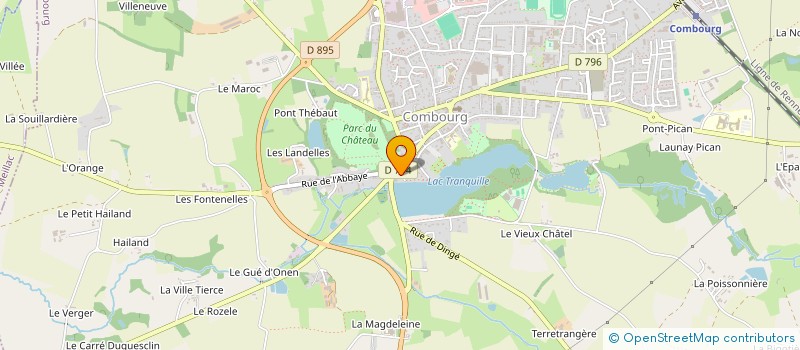 localisation de l'entreprise ROMANTIC CYCLING KLUB  COMBOURG