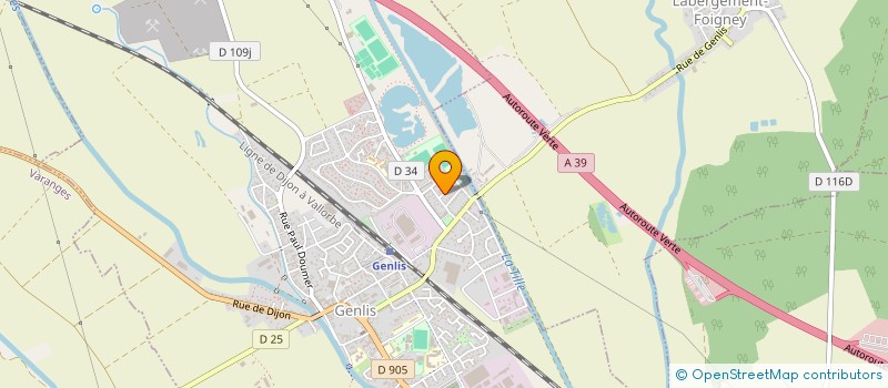 localisation de l'entreprise ROMAPA à GENLIS