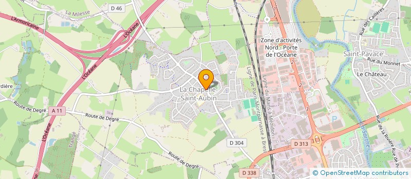 localisation de l'entreprise ROMAR  LA CHAPELLE-SAINT-AUBIN