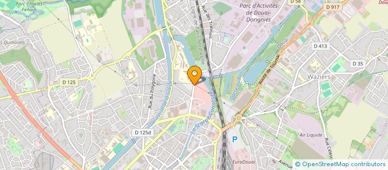 localisation de l'entreprise ROMAR à DOUAI