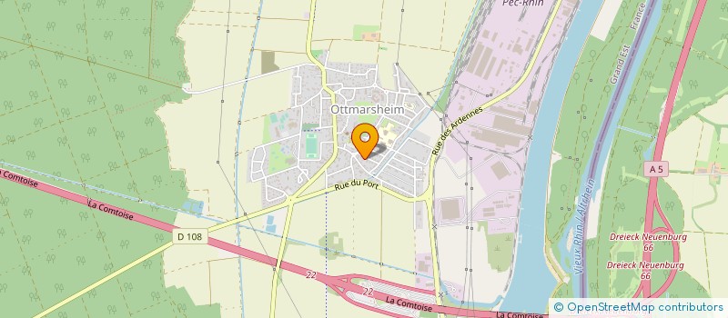 localisation de l'entreprise ROMARHIN  OTTMARSHEIM