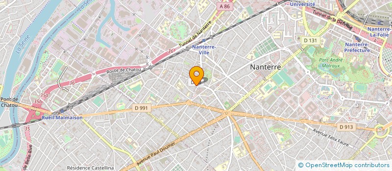 localisation de l'entreprise ROMARIC MAITRE BOULANGER à NANTERRE