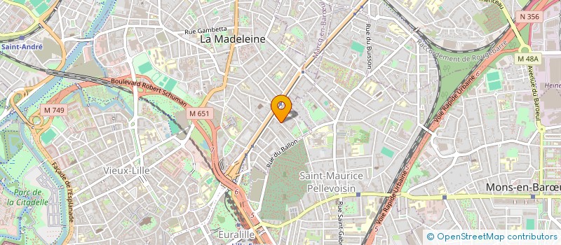 localisation de l'entreprise ROMARIN à LA MADELEINE