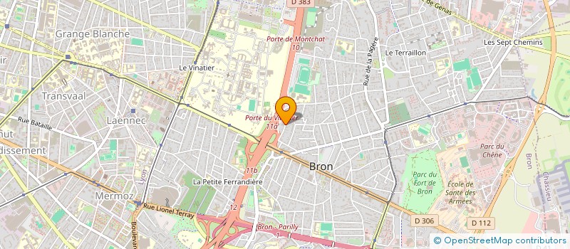 localisation de l'entreprise ROMARINE à BRON