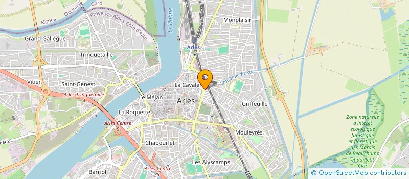 localisation de l'entreprise ROMARINE à ARLES