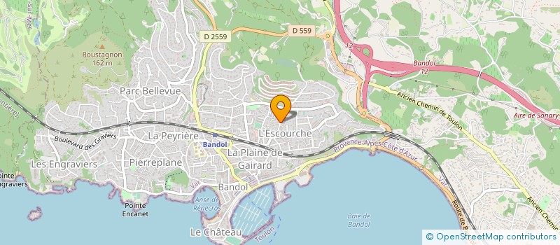 localisation de l'entreprise ROMARINES à BANDOL