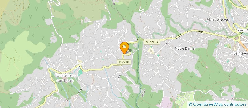 localisation de l'entreprise ROMARINS BATIMENTS SARL à TOURRETTES-SUR-LOUP