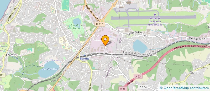localisation de l'entreprise ROMASIS à BIARRITZ