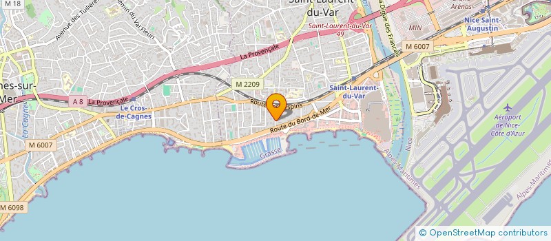 localisation de l'entreprise ROMAT à SAINT-LAURENT-DU-VAR