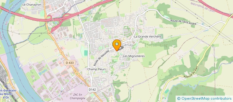 localisation de l'entreprise ROMATEM  GENAY