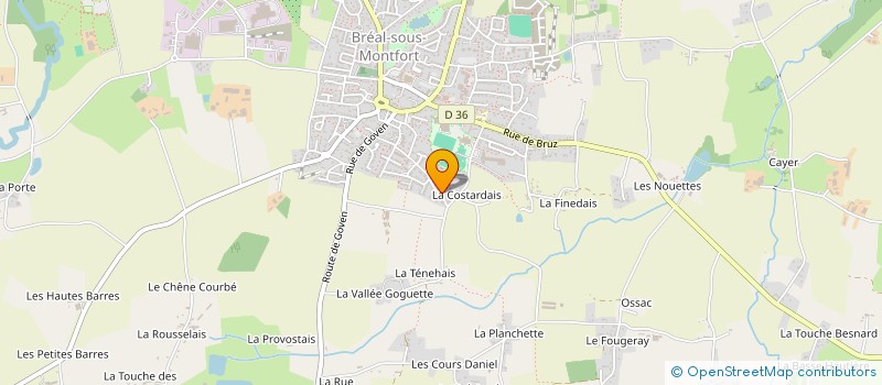 localisation de l'entreprise ROMATHELIE  BREAL-SOUS-MONTFORT