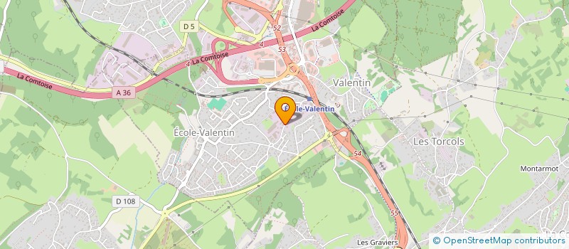 localisation de l'entreprise ROMATIS à ECOLE-VALENTIN