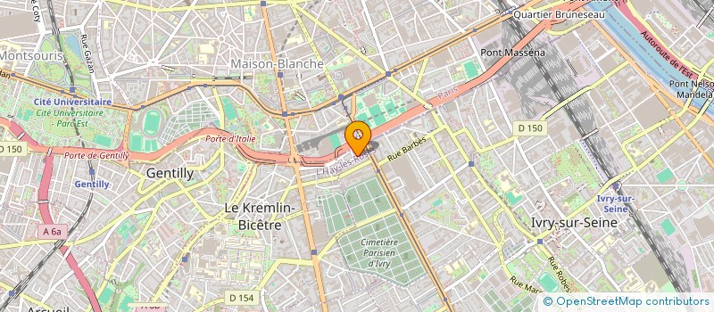 localisation de l'entreprise ROMATON à IVRY-SUR-SEINE