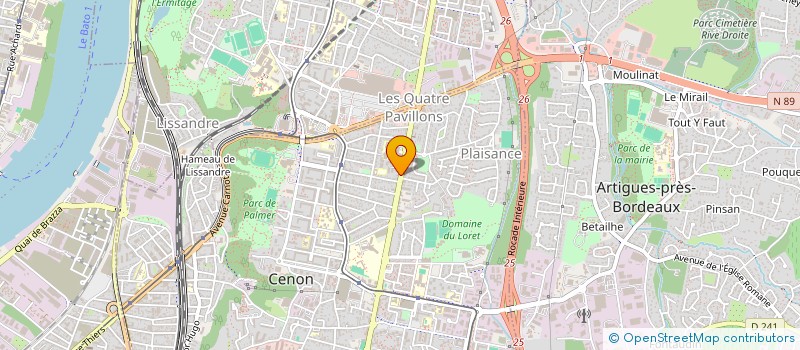 localisation de l'entreprise ROMATT  CENON