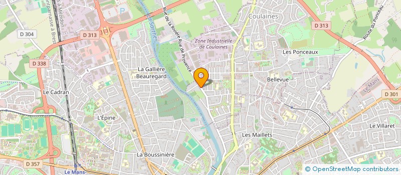 localisation de l'entreprise ROMAX  COULAINES