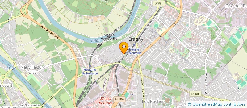 localisation de l'entreprise ROMAX HOLDING  ERAGNY