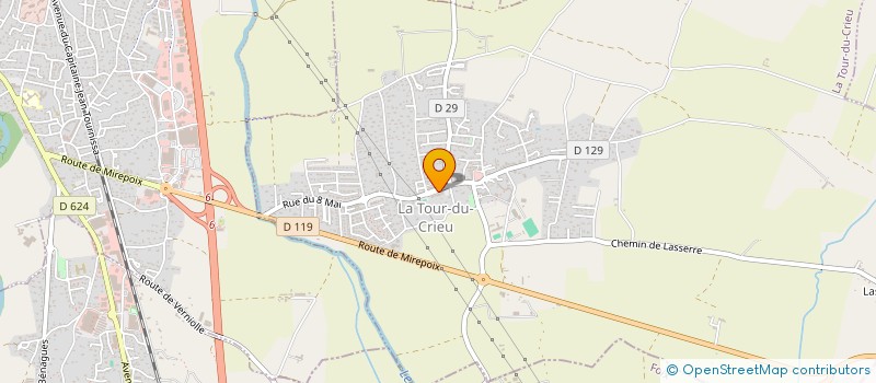 localisation de l'entreprise ROMAXE à LA TOUR-DU-CRIEU